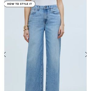 Madewell super wide leg jeans